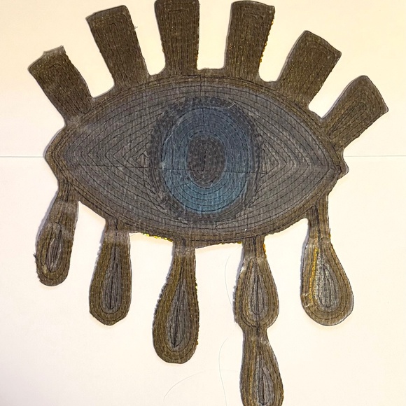 NWT 4 Piece Large Evil Eye Sequin Iron on Patch - Picture 3 of 5
